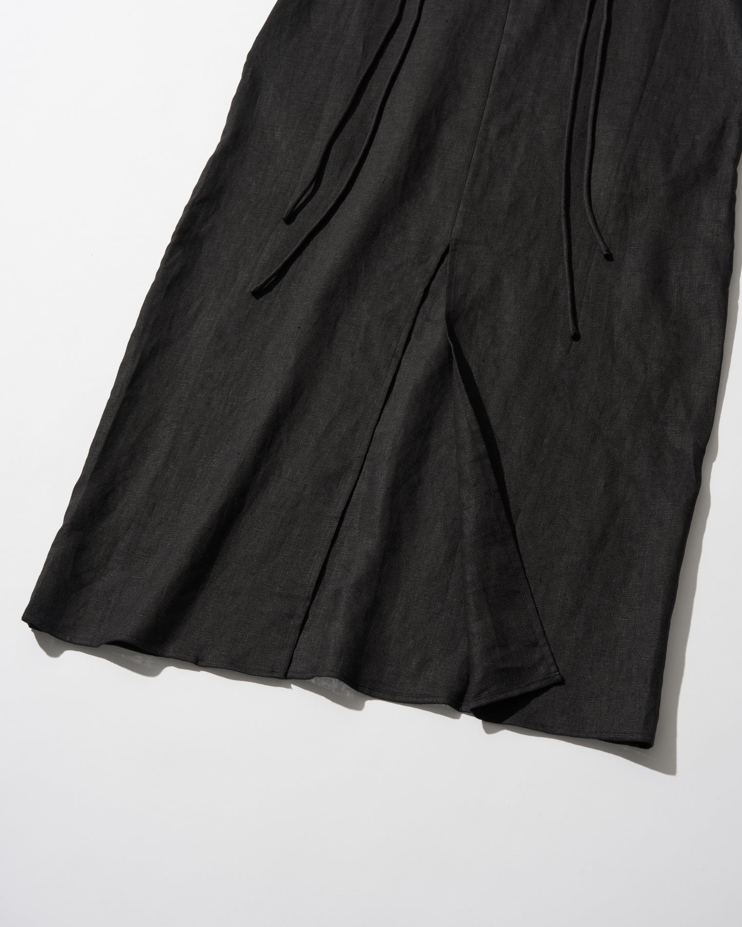 [7/2new]linen loop onepiece black