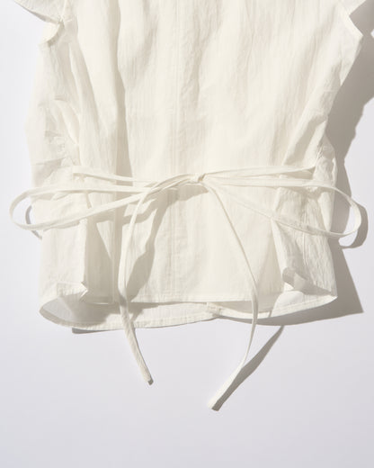 [9/17new]Gather Front Blouse white