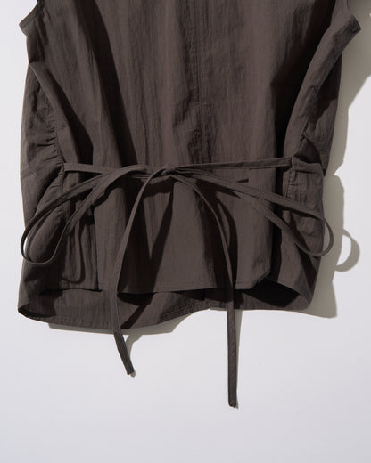 [9/17new]Gather Front Blouse gray