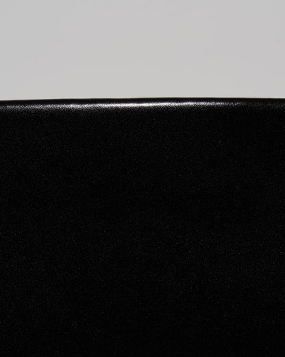 [8/27new]slim leather handle bag black