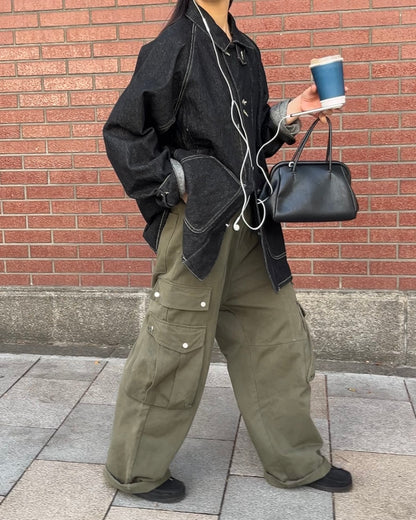 Denim Work Coverall Jacket
