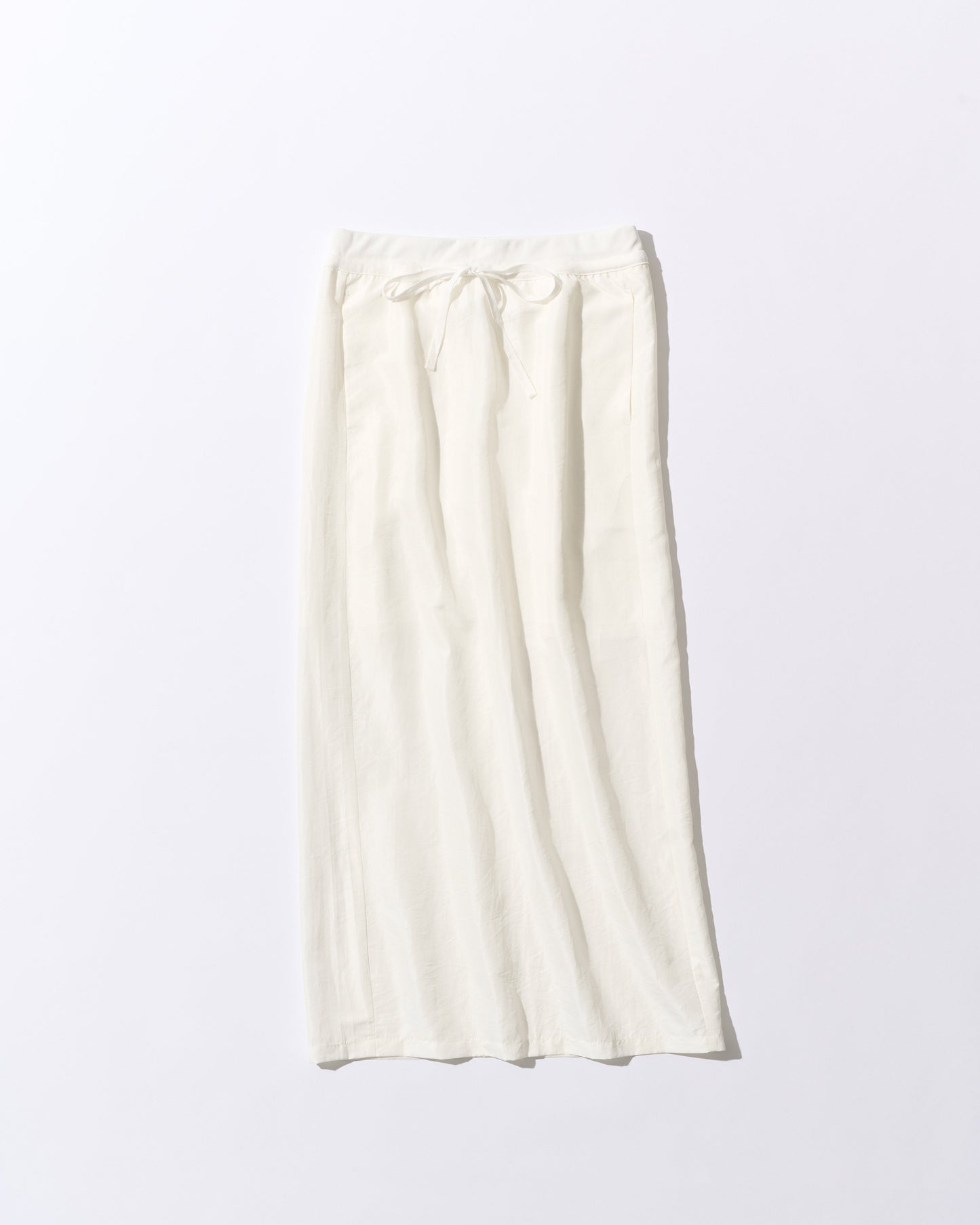 [8/27new]straight silk skirt white