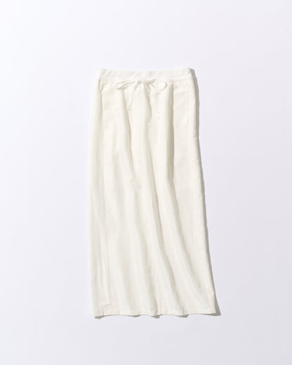 [8/27new]straight silk skirt white