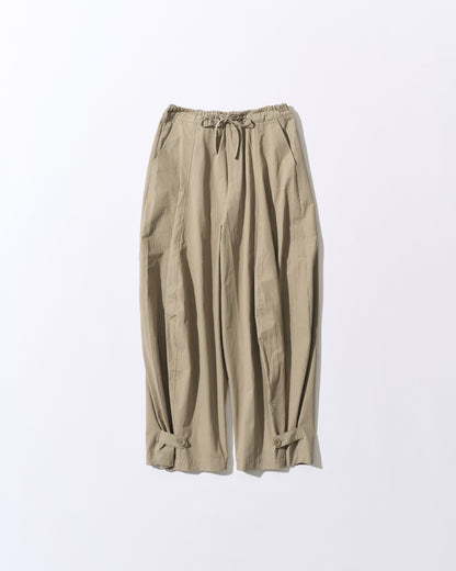 [7/9new]front volume balloon pants khaki