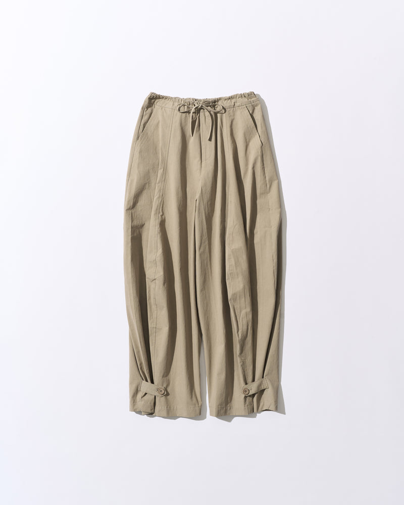 [7/9new]front volume balloon pants khaki