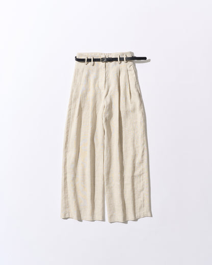 [8/20new]full linen belt pants beige