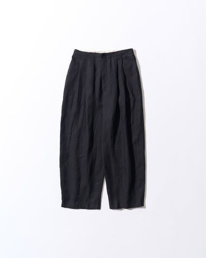 [7/30 new]easy linen wide pants navy