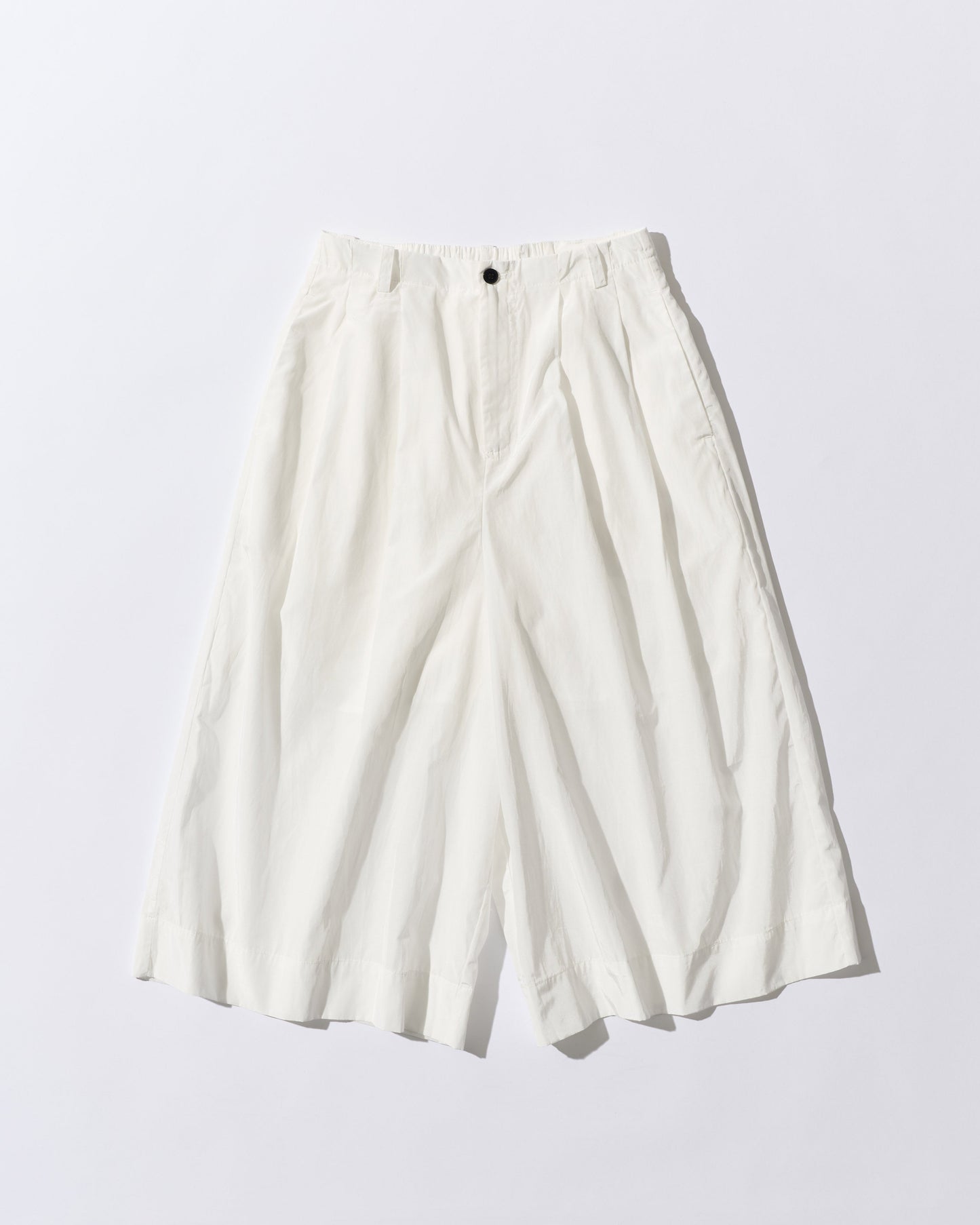 [7/16new]glossy wide pants white