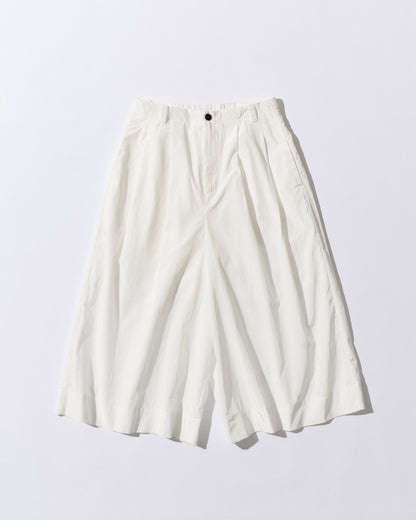 [7/16new]glossy wide pants white
