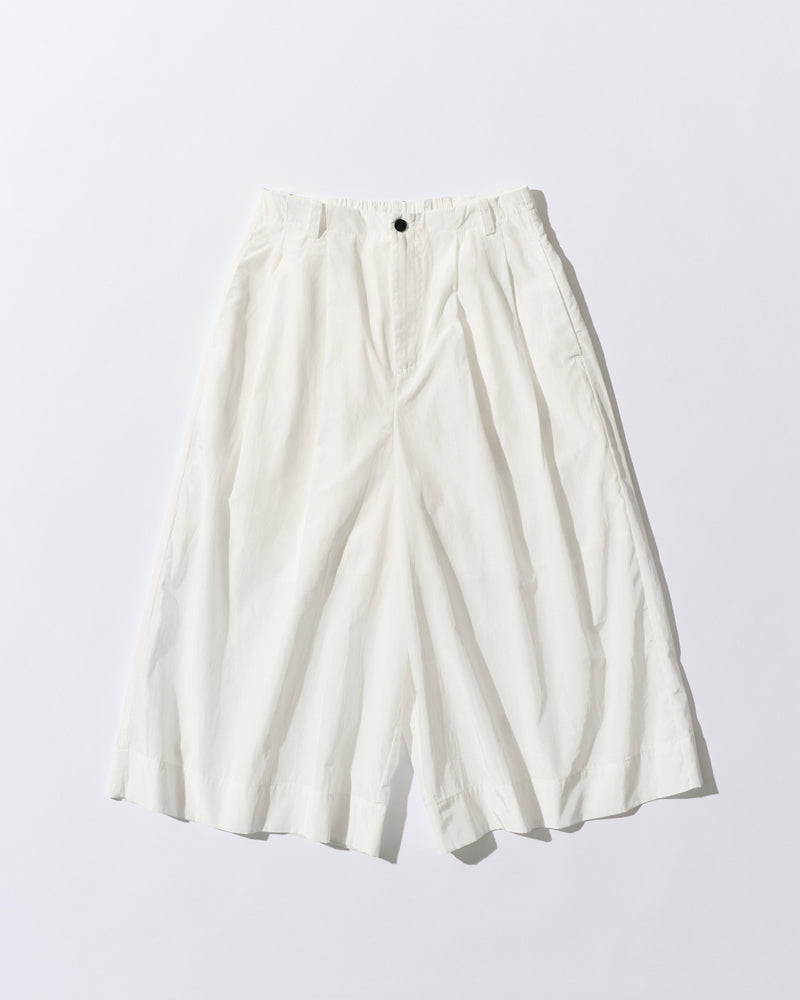 [7/16new]glossy wide pants white