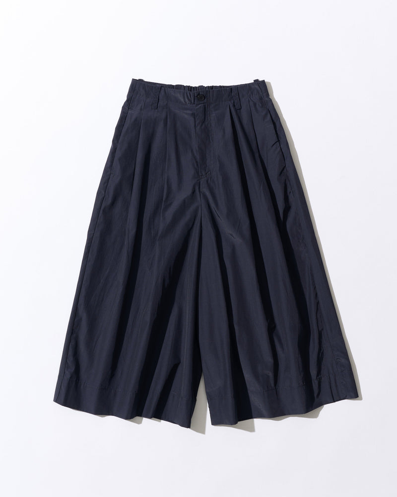 [7/16new]glossy wide pants navy