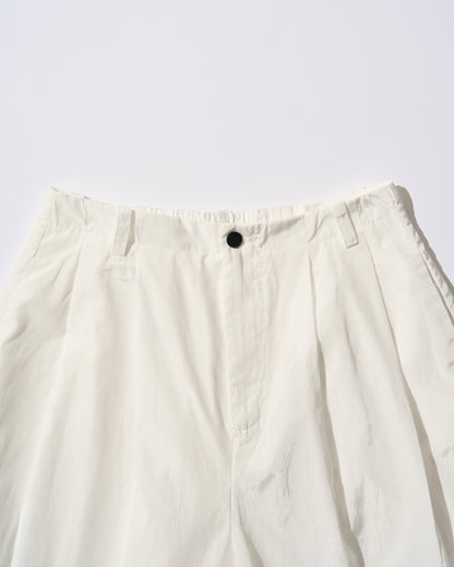 [7/16new]glossy wide pants white
