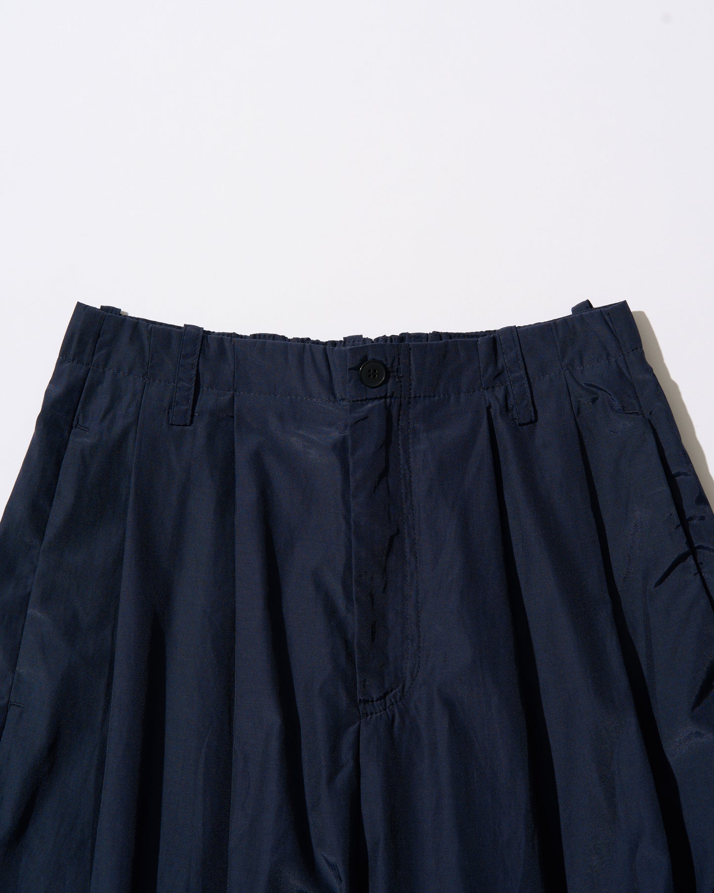 [7/16new]glossy wide pants navy