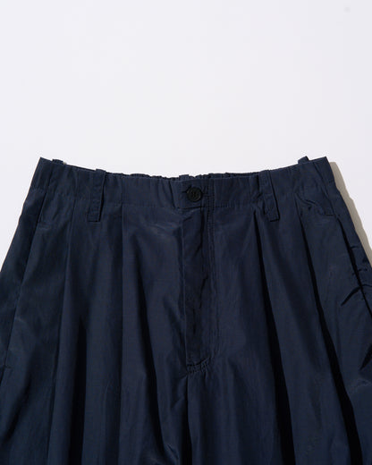 [7/16new]glossy wide pants navy