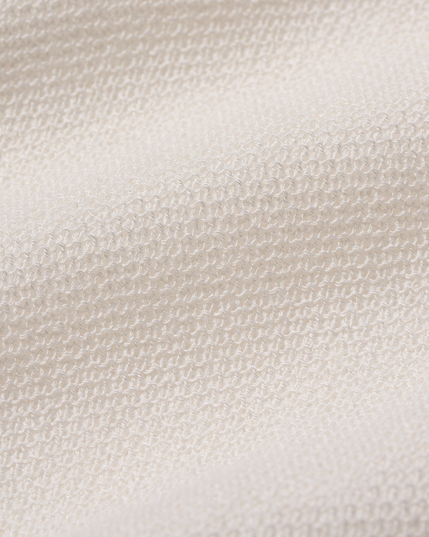 [9/10new]linen Summer Knit Polo white