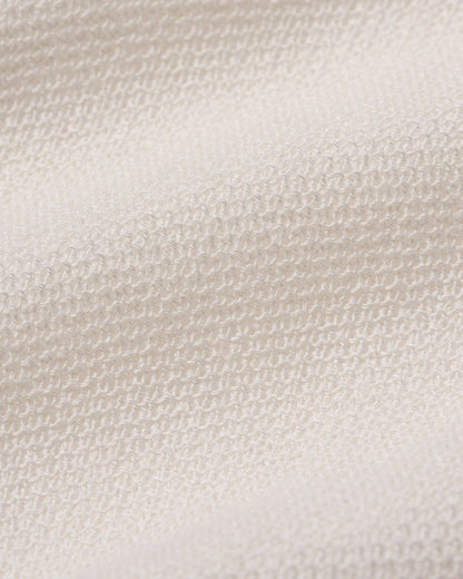[9/10new]linen Summer Knit Polo white
