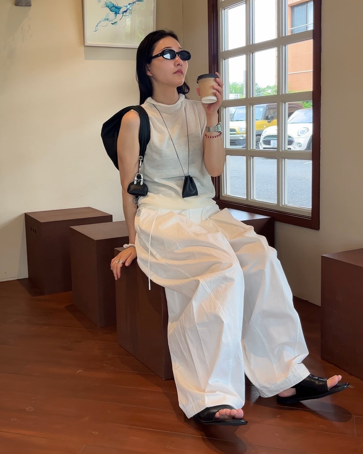 [6/4new]Dry Touch Knit white