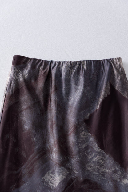 [9/24new] ink wash skirt BK 10月初旬〜中旬入荷