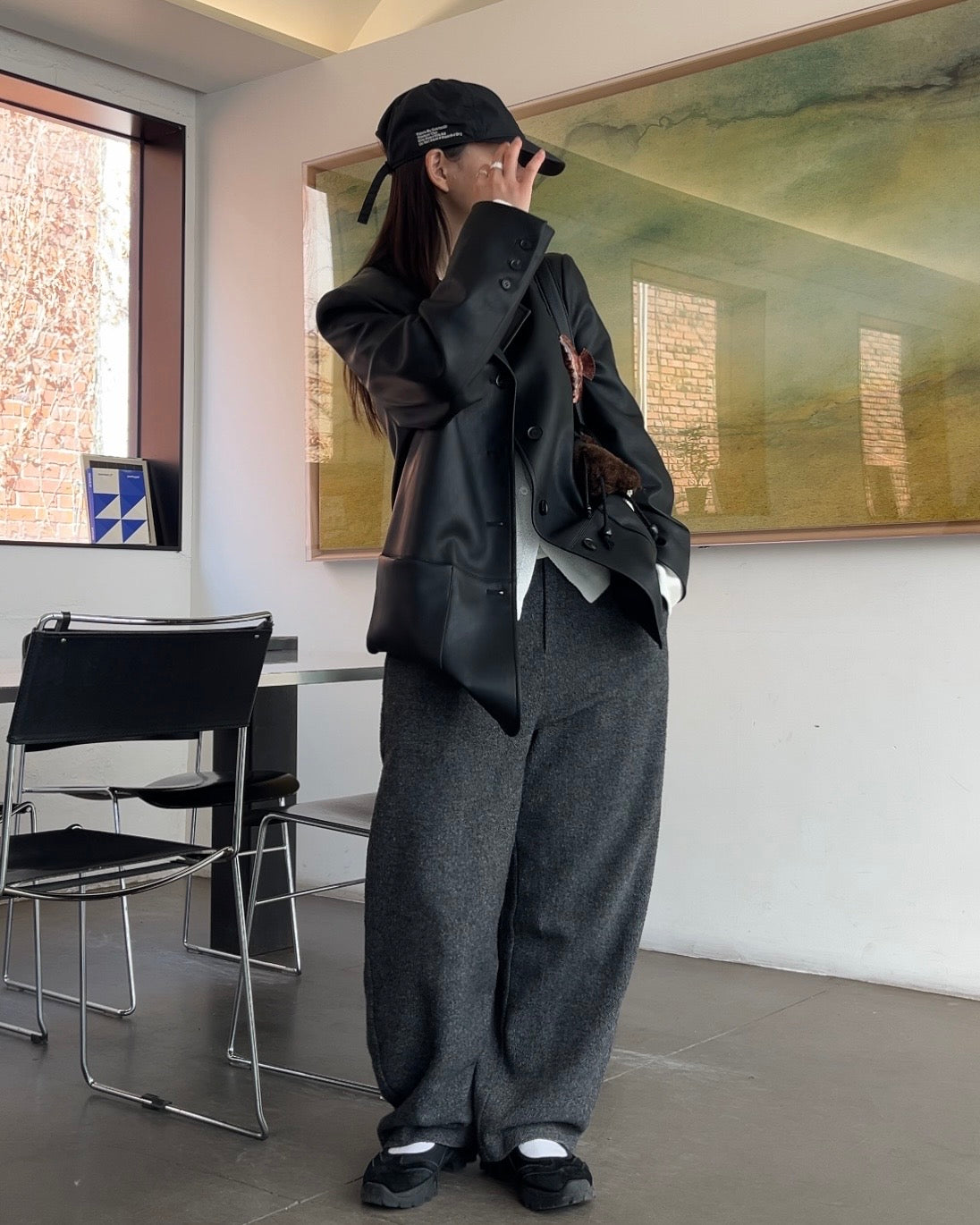 [2/12new]Soft Leather Mary Jane Shoes