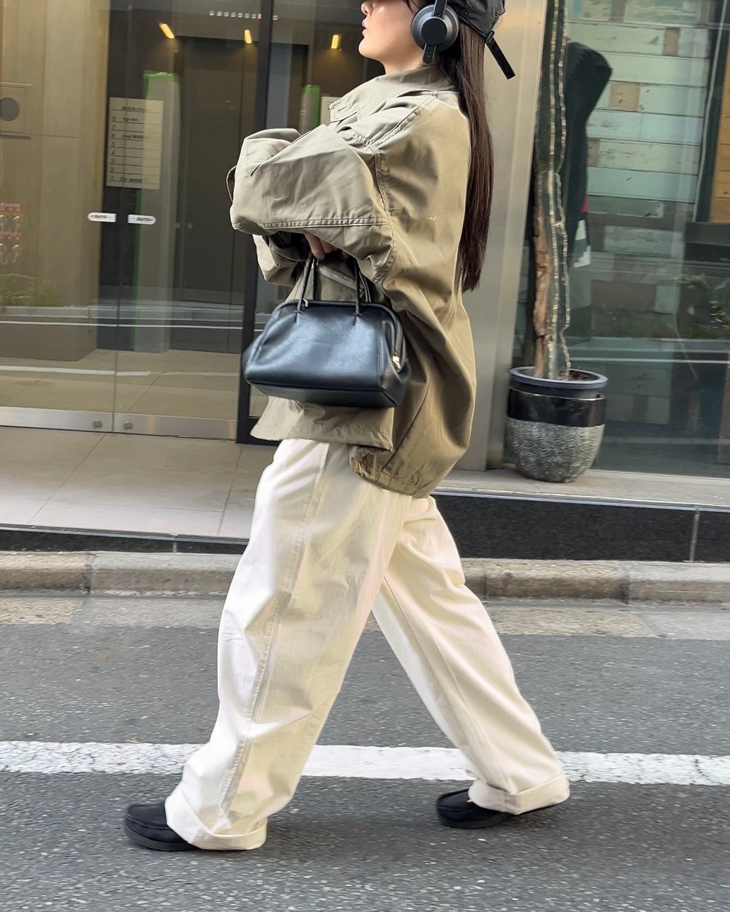 [9/18new][予約]Cotton Wide-Leg Pants 10月初旬～中旬入荷