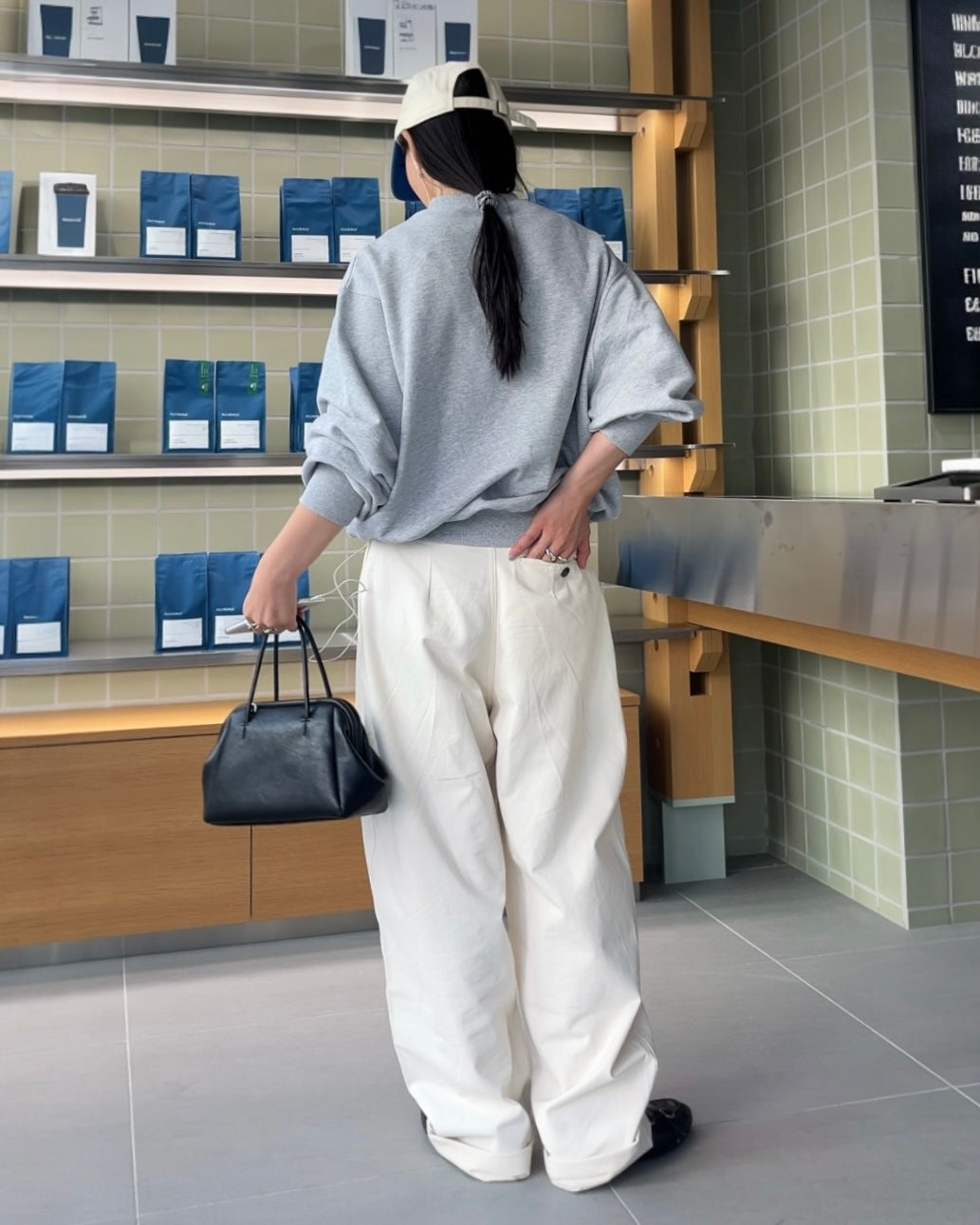 [9/18new][予約]Cotton Wide-Leg Pants 10月初旬～中旬入荷