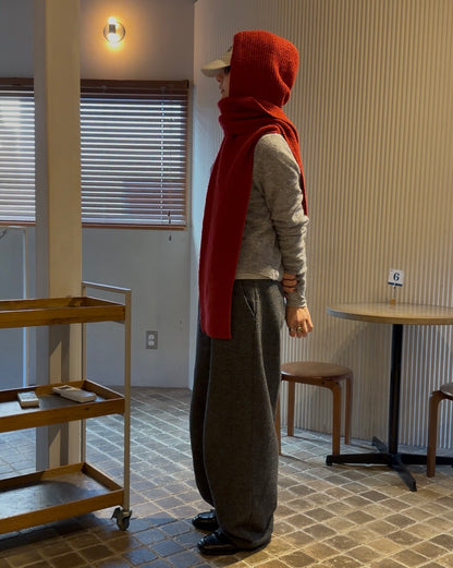 Half-Wool tweed Pants