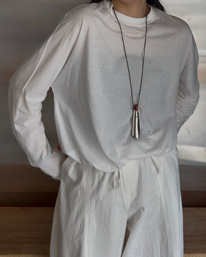 [7/9new]natural sheer long sleeve