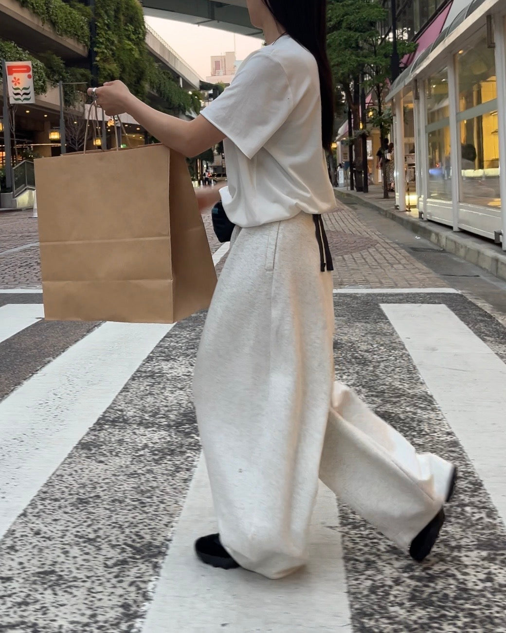 [5/21new]Cutoff Linen Tee  white  6月上旬〜下旬入荷