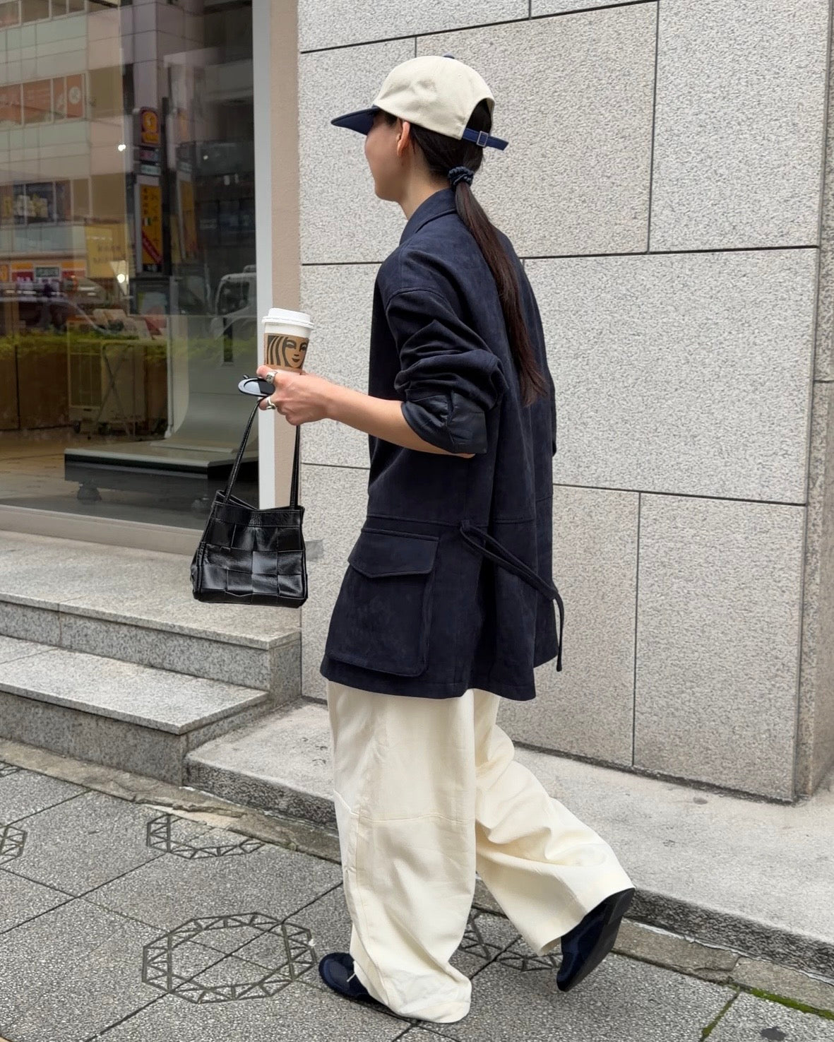 [10/1new] back tie suede jacket NV  11月初旬～中旬入荷