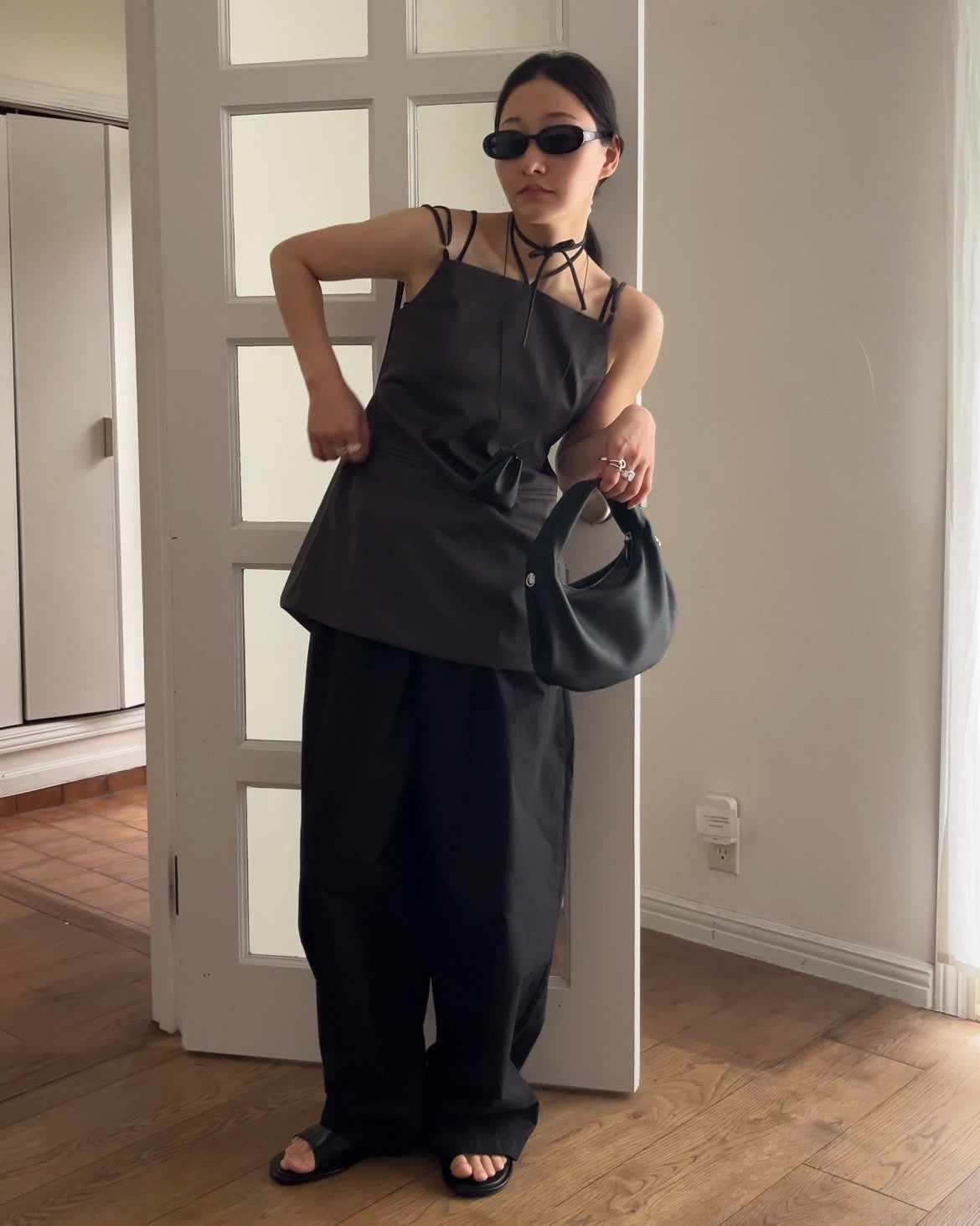 [4/16 new]Easy Form Pants  black 5月初旬入荷分