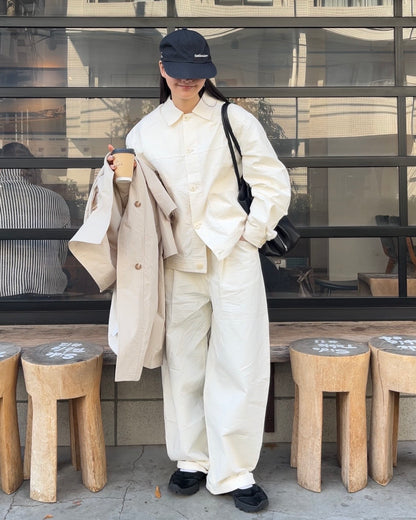 ［4/5restock］ Cotton Canvas Soft Work Jacket