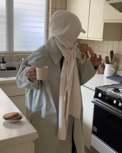 Pure Wool Balaclava Ivory