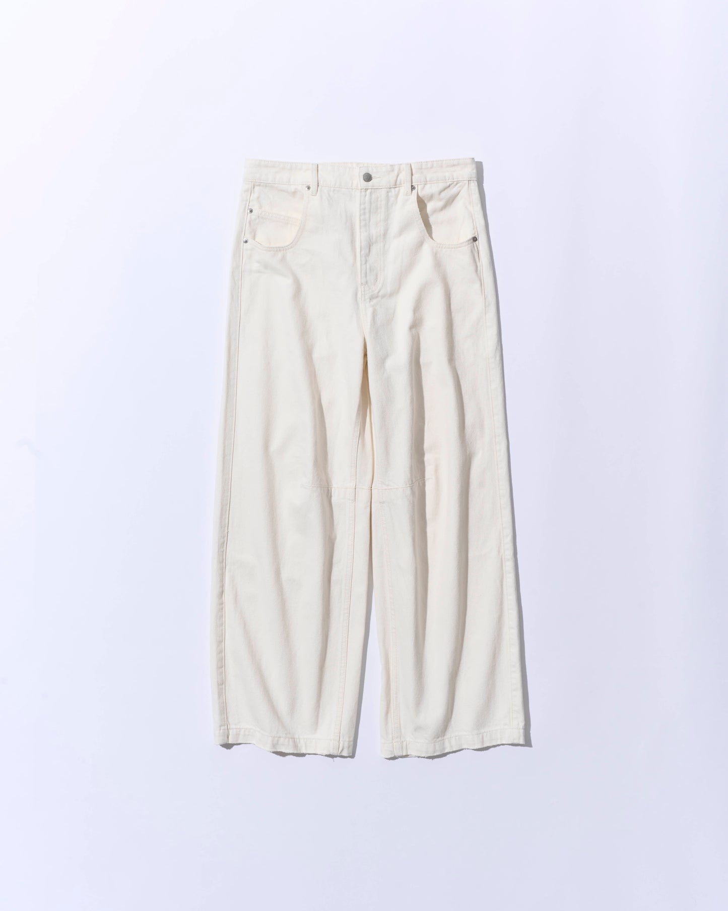 Back Buckle Denim Pants