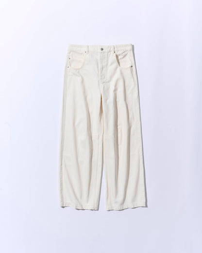 Back Buckle Denim Pants