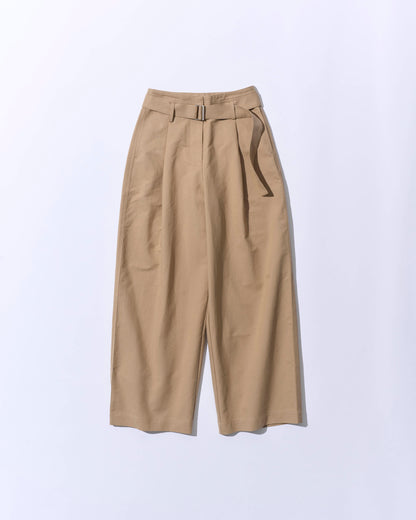 Belt Detail Wide Pants  beige