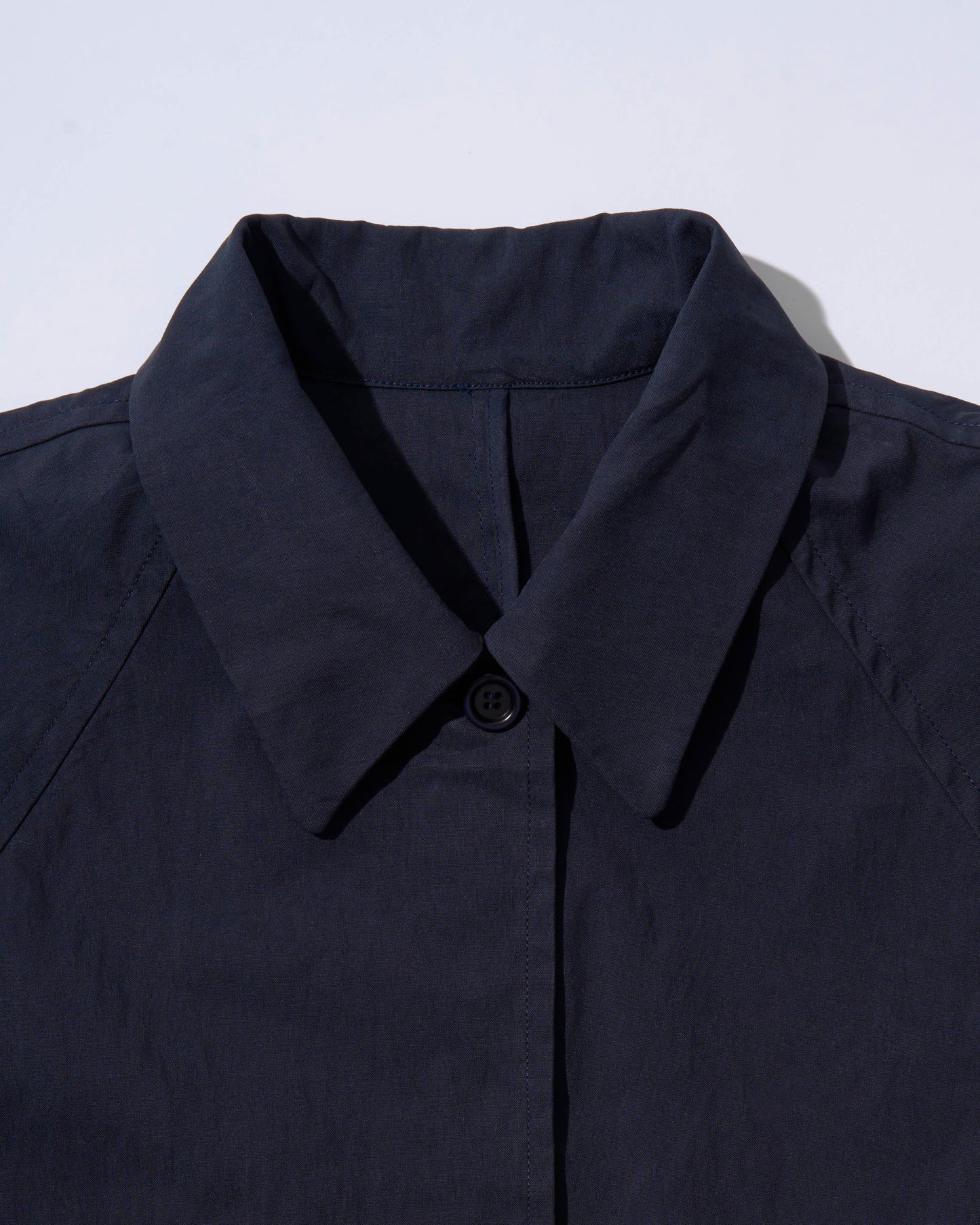 Cotton Nylon Over Collar Jacket navy