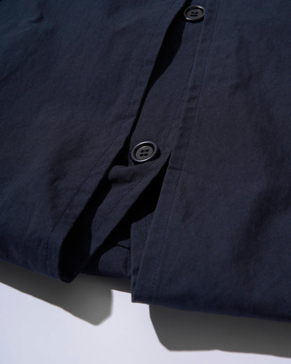 Cotton Nylon Over Collar Jacket navy