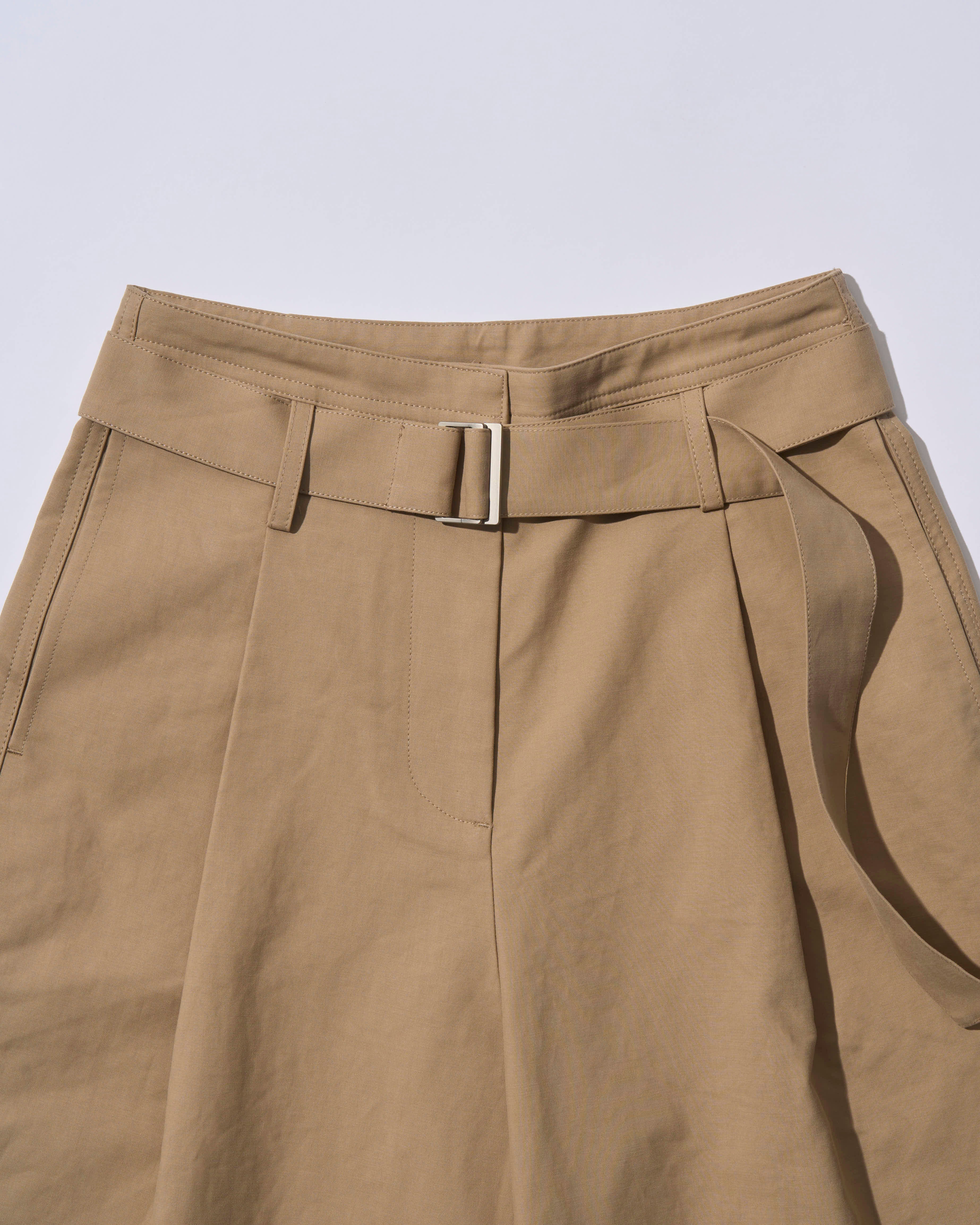 10/23new]Belt Detail Wide Pants beige – A.subjjject