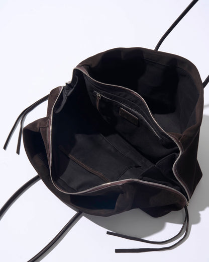 ［12/7restock］Suede Boston square bag L