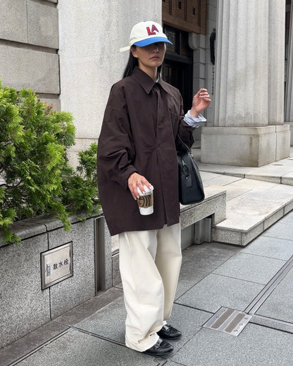 [9/18new][予約]Cotton Wide-Leg Pants 10月初旬～中旬入荷