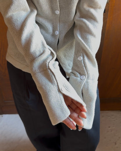 Loose Frame Cardigan gray