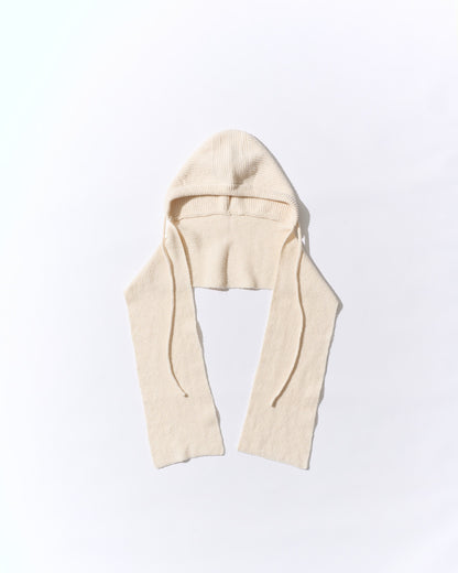 Pure Wool Balaclava Ivory