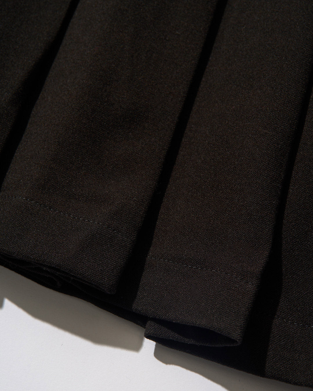 [12/4new] Belted Classic Pleats Skirt  Black 12月下旬入荷分