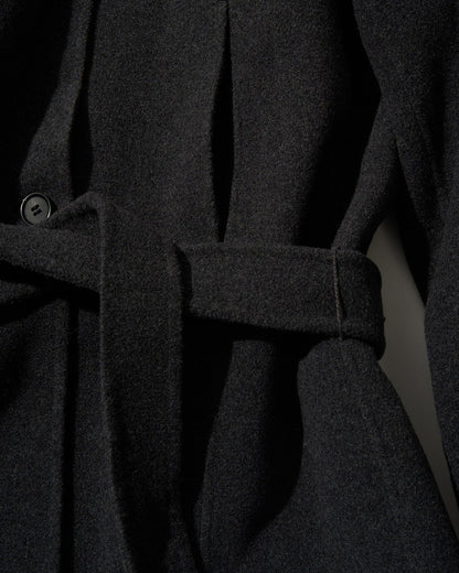[11/27new] Drape Wool P-Coat gray 12月下旬～1月初旬入荷