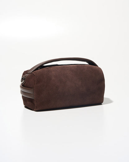 Soft Leather Mini Boston Brown
