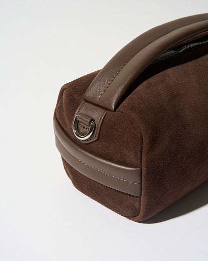 Soft Leather Mini Boston Brown