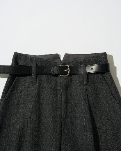 Half-Wool tweed Pants