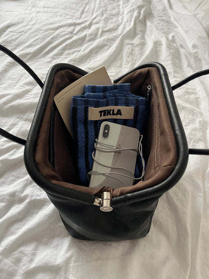 [9/14restock][予約]minimal Leather 2way Bag black 9月下旬～10月初旬入荷