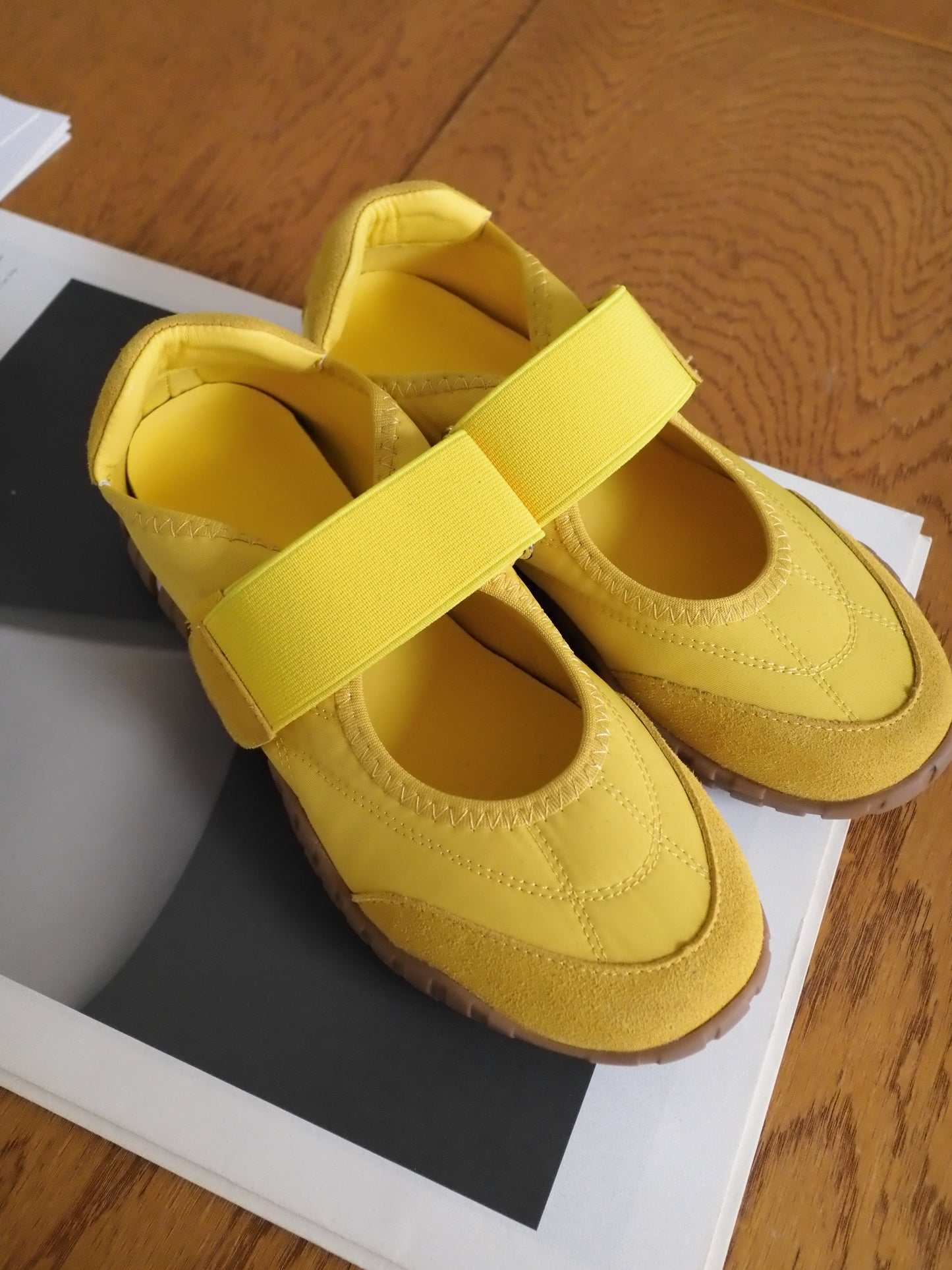 ［6/11new］Belt Fit Shoes yellow