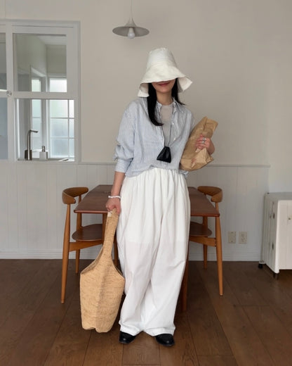 [4/16 new]Easy Form Pants  white 5月初旬入荷分